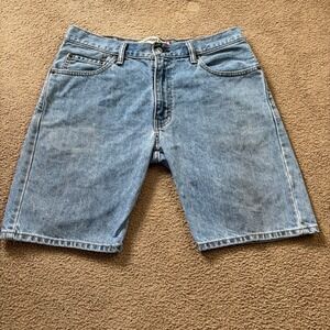 Y2K Levi's 505 Straight Fit Jean Shorts Mens 34 Blue Skater Loose Fit